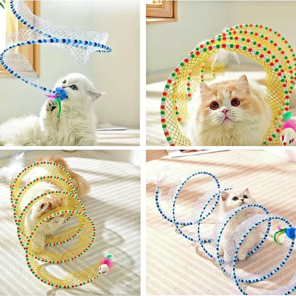 Cat Tunnel Spring Toy - Picture 5 of 8
